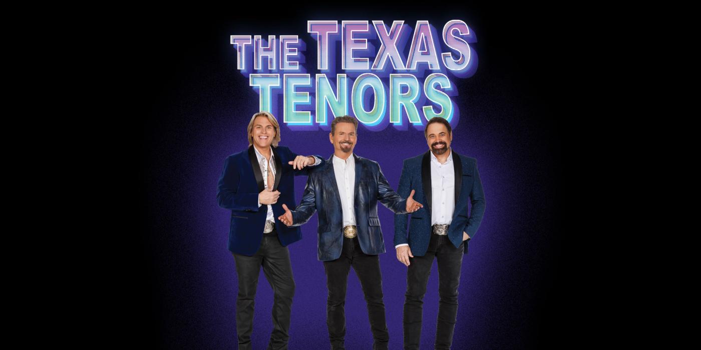 the three Texas Tenors against a black backdrop