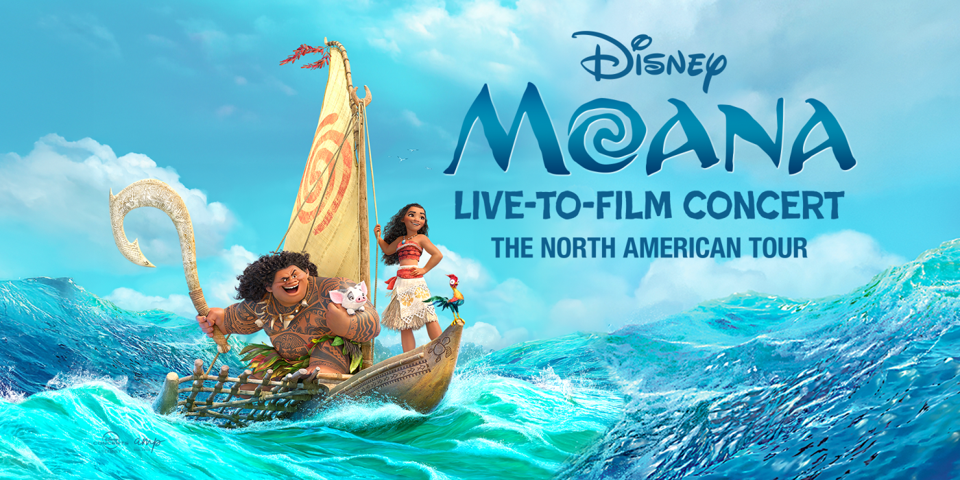Moana and Maui on a sailboat