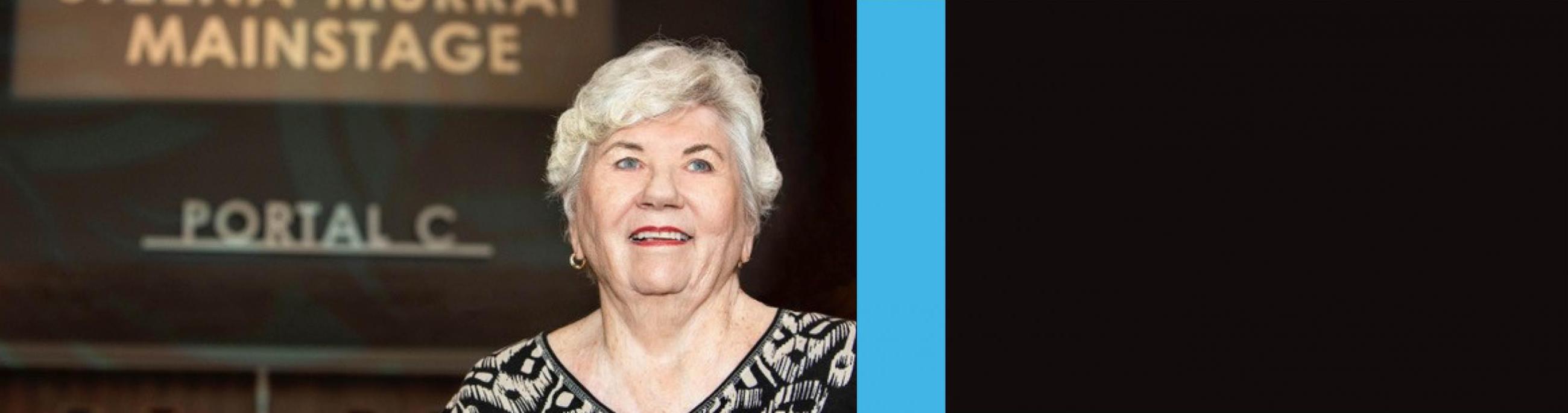 silver haired women smiles