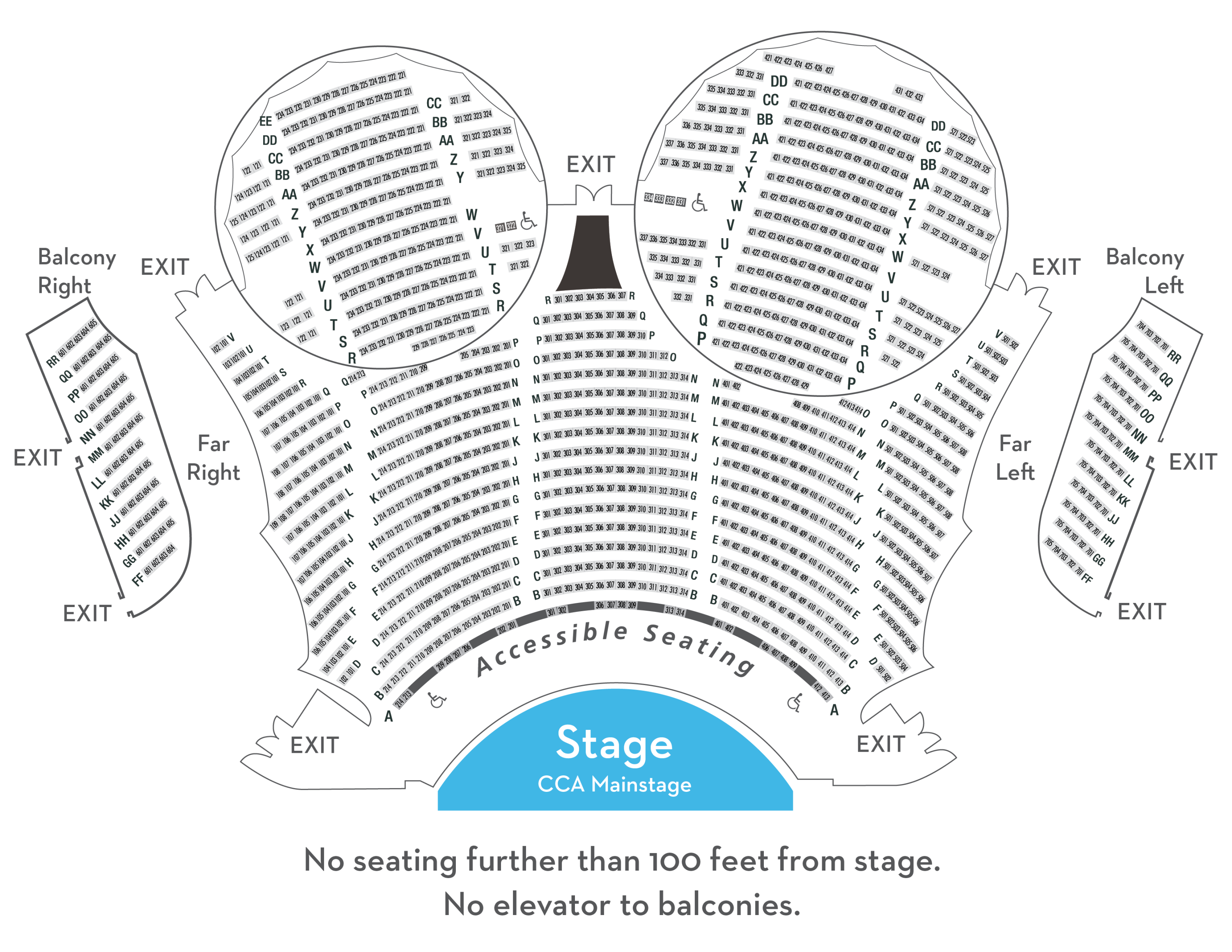 New Main Stage Seating Map