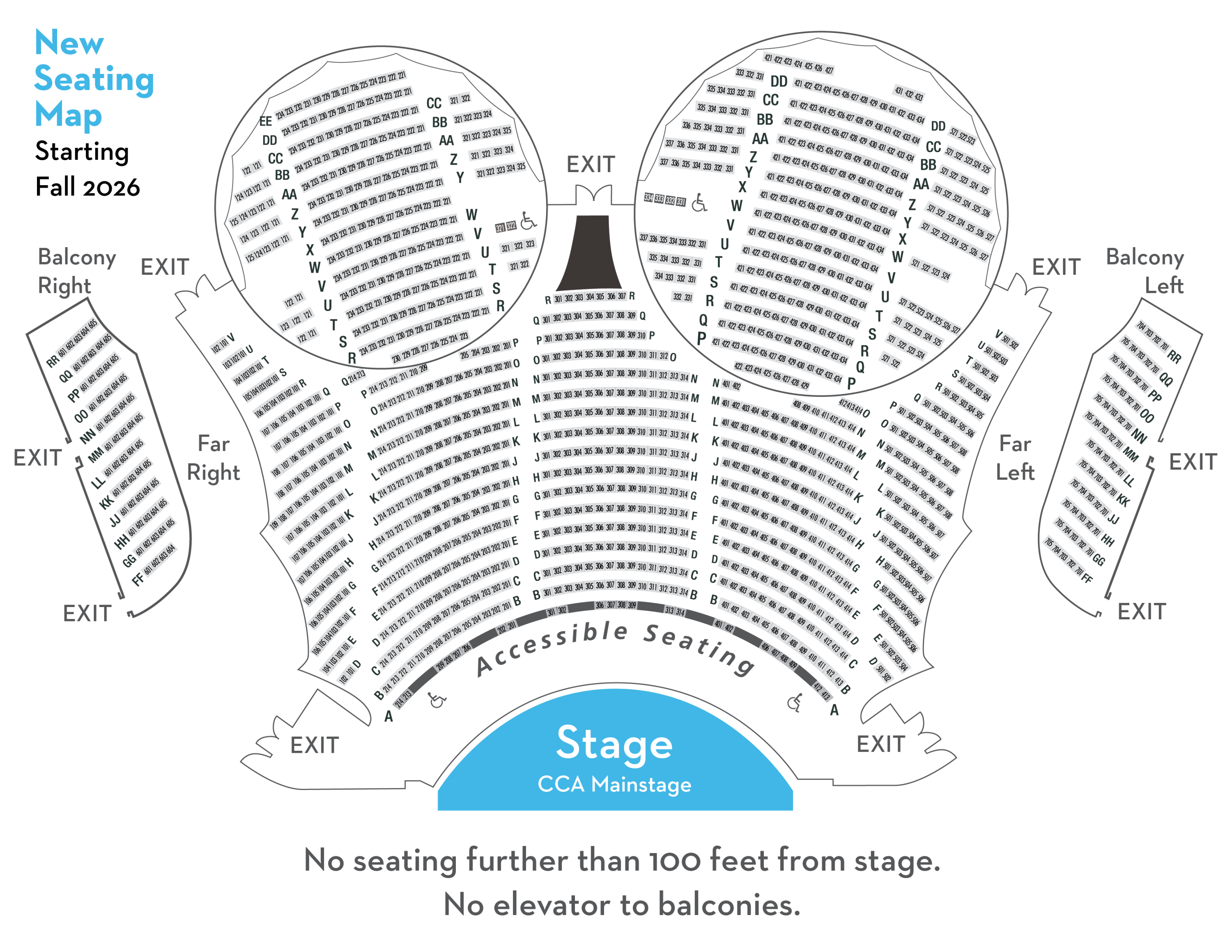 New Main Stage Seating Map Coming Fall 2026