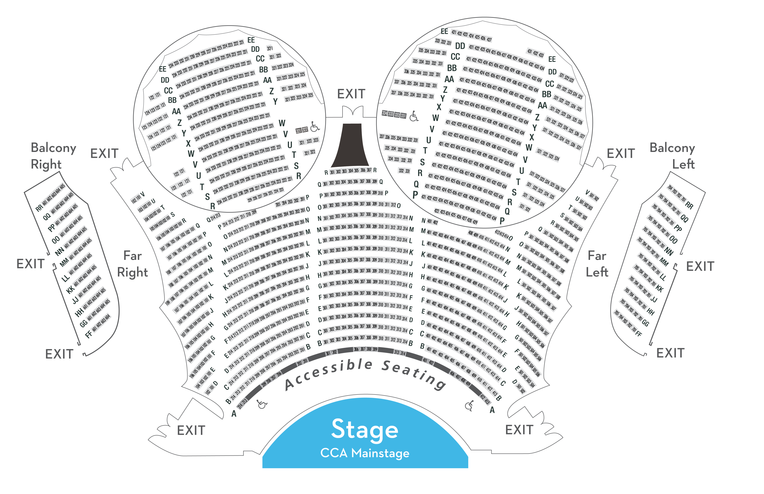New Main Stage Seating Map