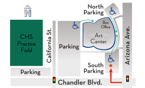 Chandler parking center map