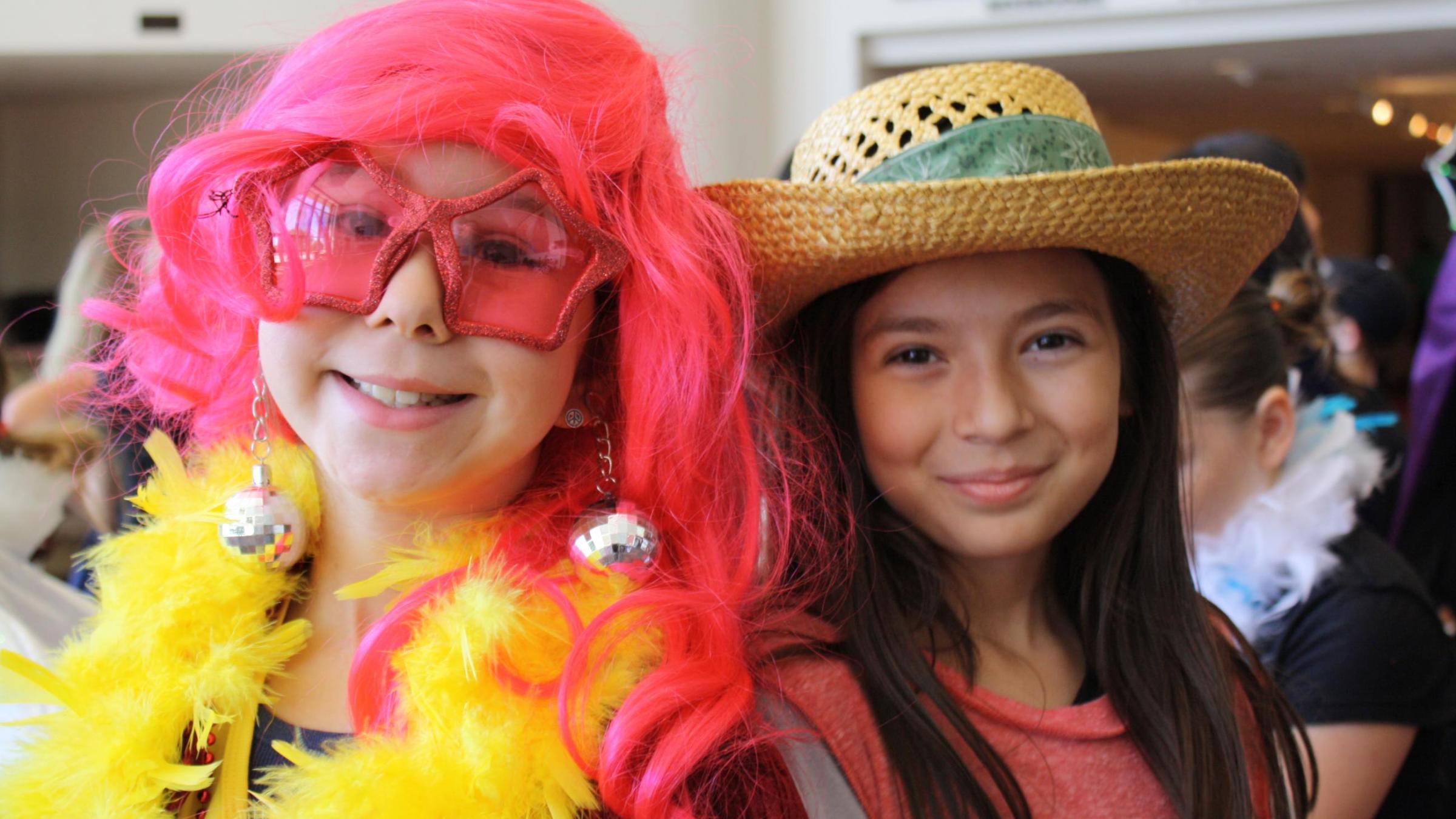 Two Kids Camp kids all dressed up